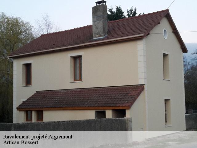 Ravalement projeté  aigremont-78240 Artisan Bossert