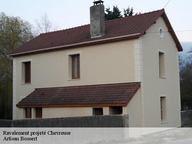 Ravalement projeté  chevreuse-78460 Artisan Bossert