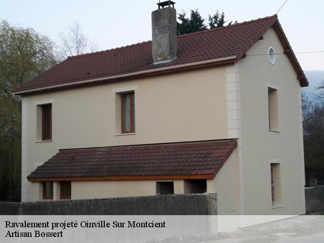 Ravalement projeté  oinville-sur-montcient-78250 Artisan Bossert